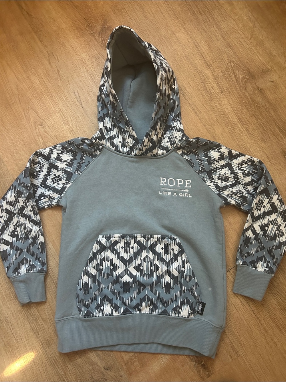 Rope like a girl hooey hoodie XS